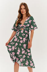 Verde Ragazza double-sided midi dress